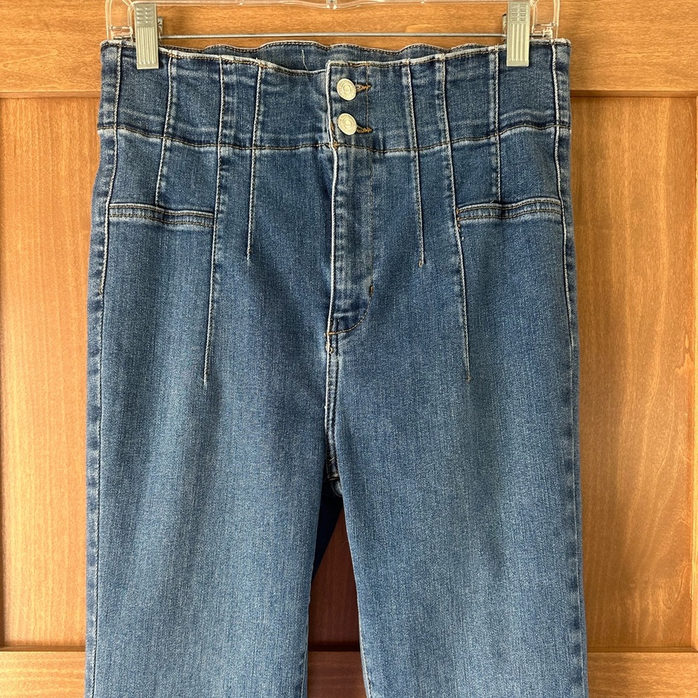 Free People We The Free Jayde Flare Jeans Super High-Rise size 29 - Picture 6 of 16